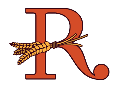 'R' Beer Logo, v2 beer logo serifs wheat