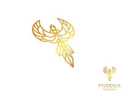 PHOENIX adobe photoshop branding flat icon lineart logo logo design minimalist typography vector