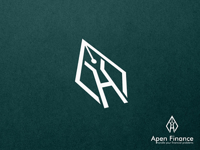 APEN FINANCE adobe photoshop branding flat icon lineart logo logo design minimalist typography vector