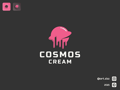 COSMOSCREAM adobe photoshop art awesome branding color corporate cosmos cream creative design dualmeaning for sale icecream icon illustration logo design logos restaurant technology typography vector