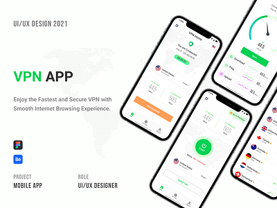 VPN APP UI/UX Design