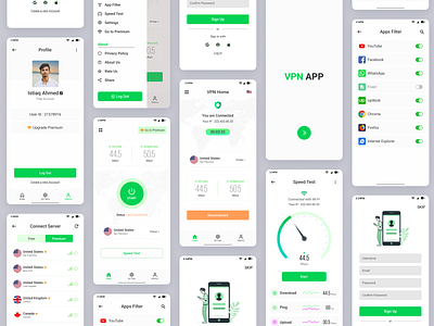 VPN App UI/UX Design