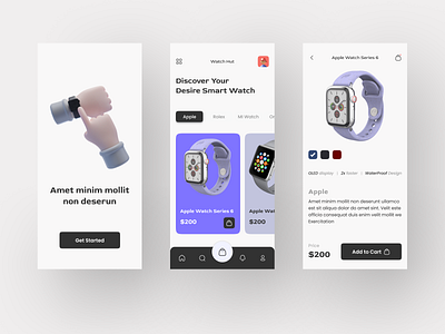 Smartwatch E-Commerce Shop UI Design