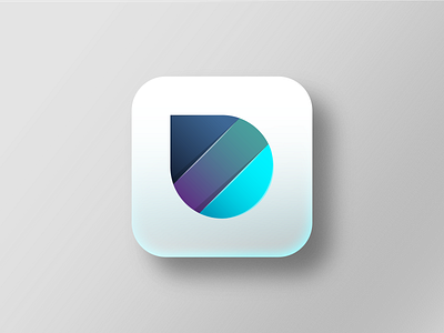 Drop icon abstract branding design illustration logo vector