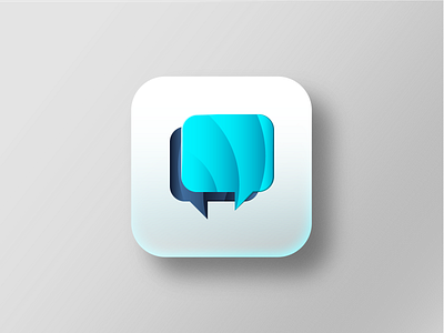 Like a chit-chat abstract branding colorful design icon logo ui