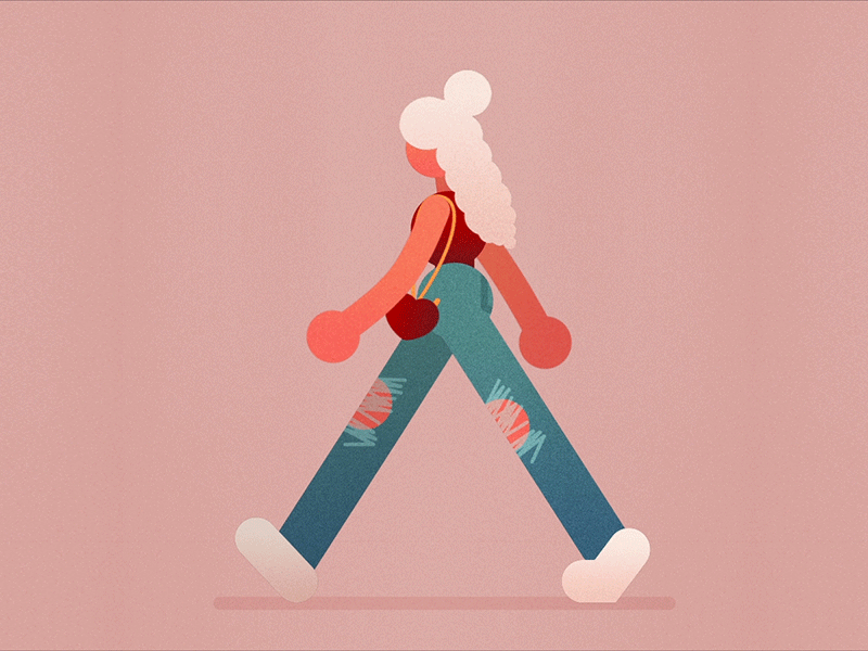walking animation motion walking woman