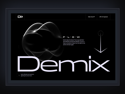 Demix Technology Agency agency branding design landing page minimal portfolio product design ui uidesign uiux user interface design ux uxdesign web design webdesign website website design