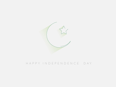 Minimal Independence Day Card flag green independence day minimal pakistan