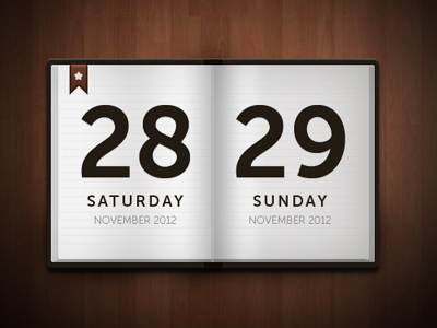 Flipbook Calendar calendar date flip book reminder