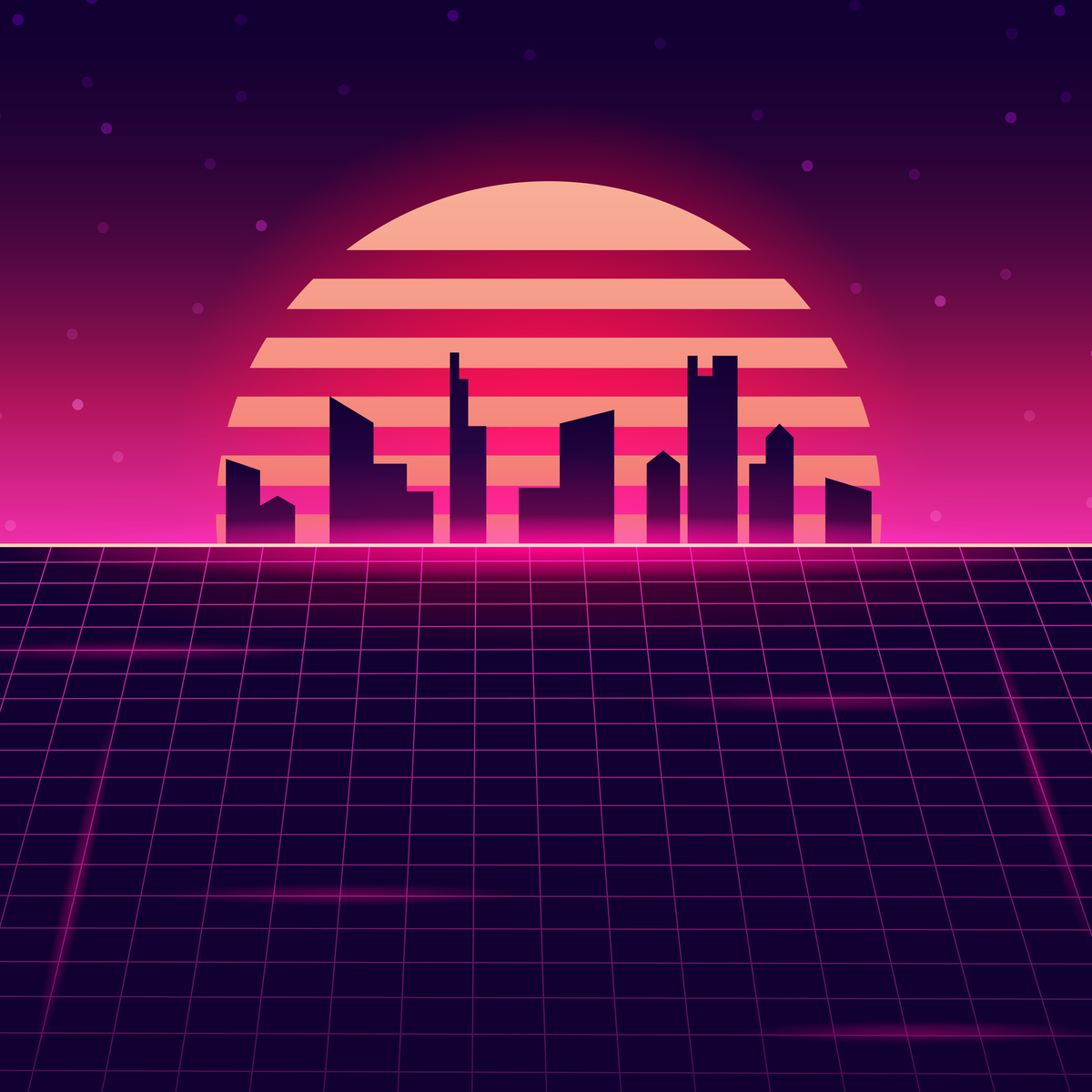 Sunset city by Vlada Ivanova on Dribbble