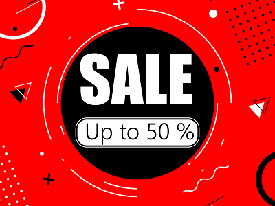 sale art background banner design discount illustration sale vector