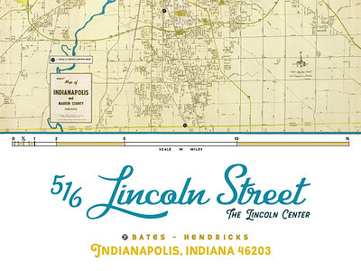 Indianapolis Address Map Poster