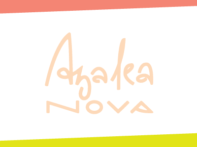 Azalea Nova. 1 custom hand lettering lettering type typography