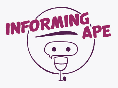 InformingApe Concept ape glass grape logo