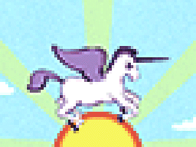Pegasus! animated gif pegasus pixels sunshine
