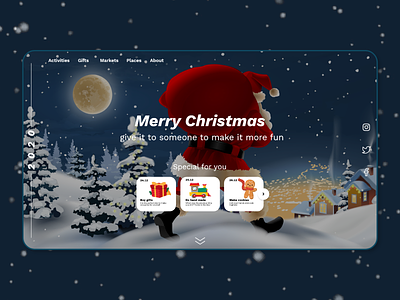 web design-Christmas 2020 christmas gift santaclaus web christmas webdesign