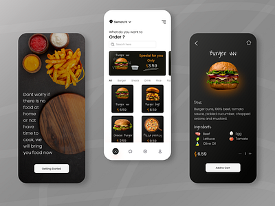 Junk food - mobile apps design