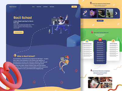 Bocil School - kids online learning website