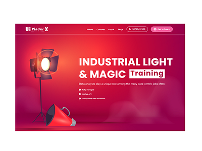 Lights & Magic banner design design illustration lights magic lights banner movies movies shooting shooting shooting banner typography ui ux vector