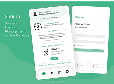 Sunnah Fasting Manager App Interface advice app critics design fasting illustration interface ui