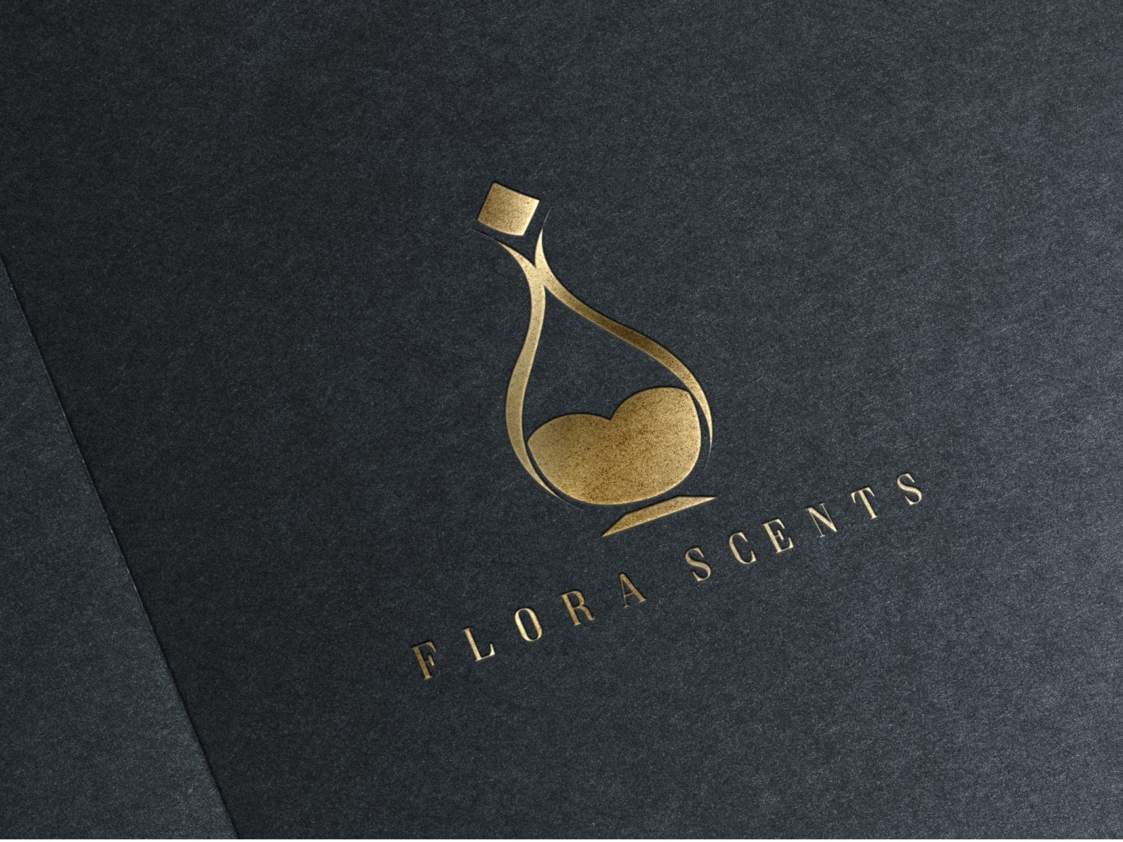 FLORA SCENTS Gold Stamping Logo Mock Up by Owais Taair on Dribbble