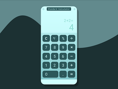 Daily UI 004 calculator ui daily 100 challenge dailyui 004 dailyuichallenge