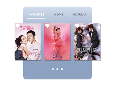 Daily UI 044 daily 100 challenge daily ui favorites dailyui dailyui044 dailyuichallenge favorites kdrama