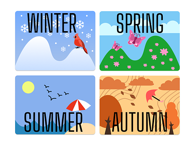 Daily UI 099 categories daily 100 challenge dailyui dailyui099 dailyui99 dailyuichallenge four seasons seasons