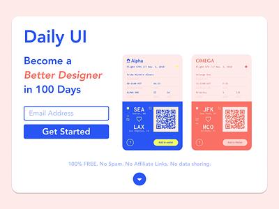 Daily UI 100 daily 100 challenge dailyui dailyui100 dailyuichallenge day 100