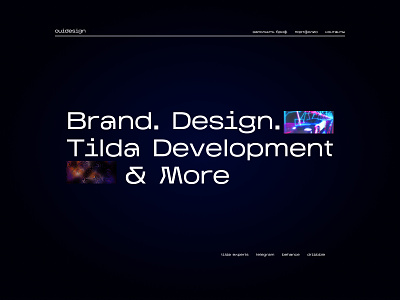 New design in OuiDesign Studio agency black design blue design dark design design agency gif inspiration minimal portfolio web design 2021
