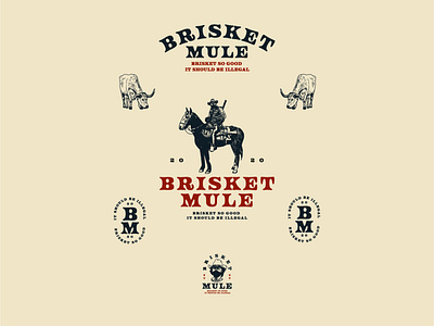 Logo concept for brisket mule