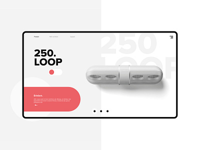 UI Design for Loop app branding colors design typography ui ux web