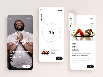 UI design for a sport and meditation app 🏃🏽‍♀️