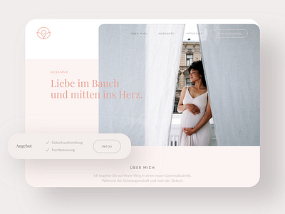 I made a design and the development for a midwife website 🤱🏽