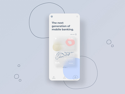 A mobile banking app design 💸