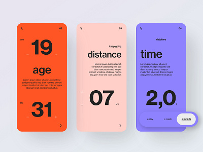 Dating app design - filter screens app colors design graphicdesign minimal typography ui uidesigner uiux visual design