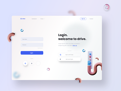 Login UI Design 🍊