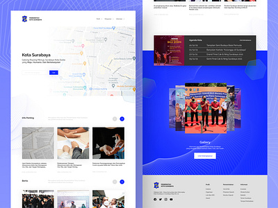 Kota Surabaya Website Redesign design icon design landing page ui ux web