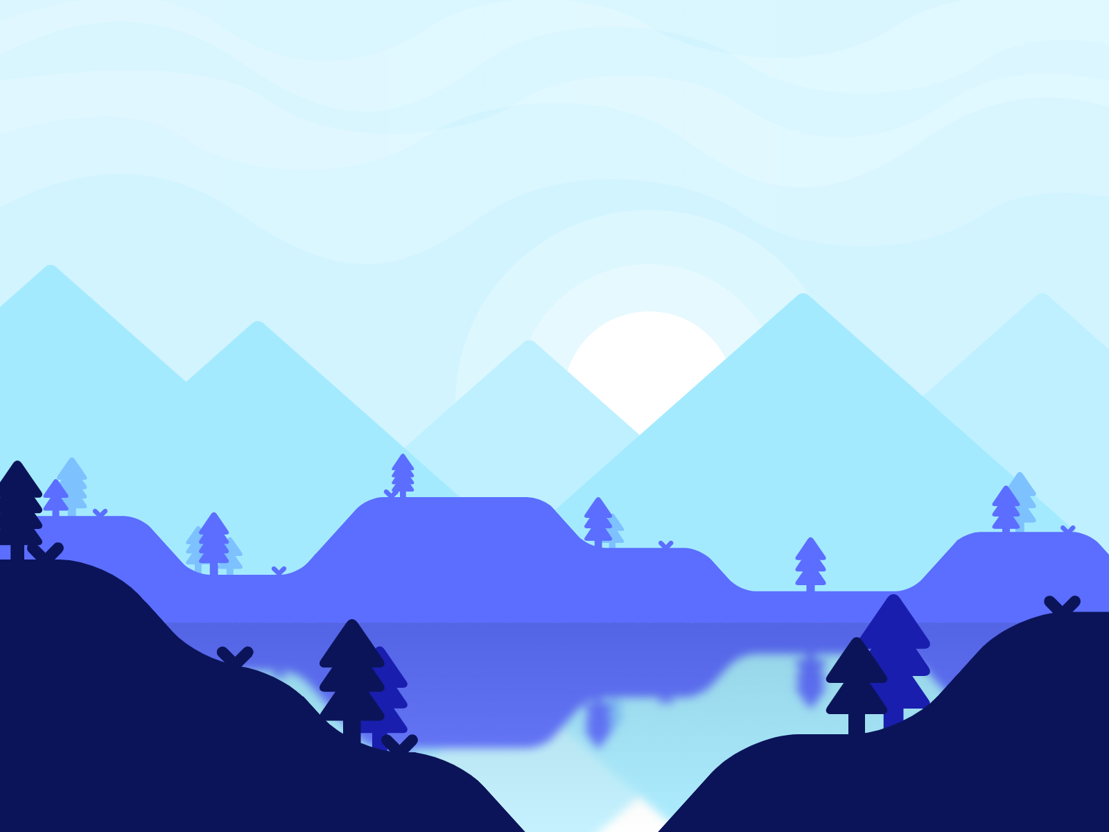 Melancholic Mountains by Lucas H. on Dribbble