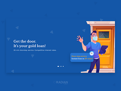 Gold loan provider android gold loan instant gold loan ios mobile app product design radian finserv website design