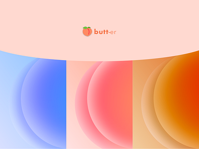 🍑 butt-er gradients butt colors design gradients inspiration nft shapes