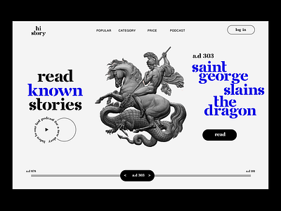 Historical Story Web Design