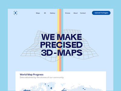 3D Map Web Design branding care design font web web design webdesign