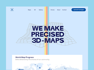 3D Map Web Design branding care design font web web design webdesign