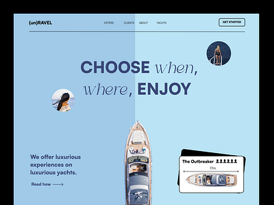 Web Design for a Yacht Renting Company