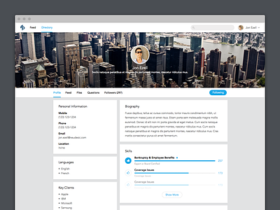 Profile Page