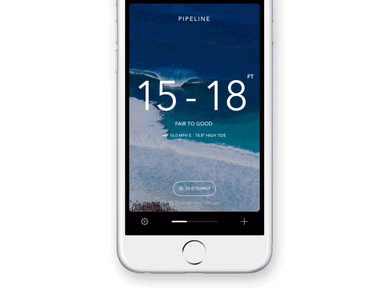 Billabong Surf Report animation billabong gif ios surf report ui