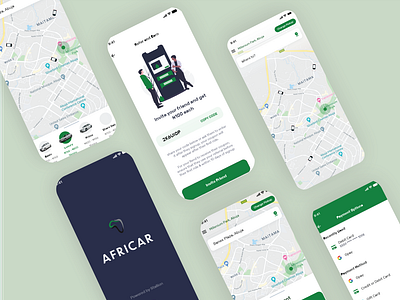 Africar App Screens