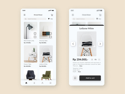 Furniture Online Store | Detail Product app design furniture furniture store graphic design illustration mobile mobile app ui ui design ux ux design ux research