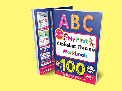 My First Alpha bet tracing workbook practice for kids adult book cover book cover children coloring book cover coloring book cover design graphic design illustration kindle direct publishing